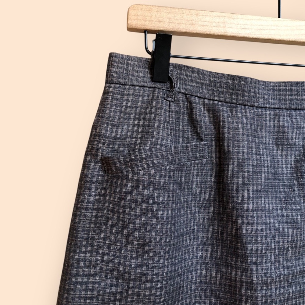 Vintage 90s Barry Bricken Sport Blazer & Skirt Suit Set Grey Plaid Women 4/10 - Picture 13 of 16